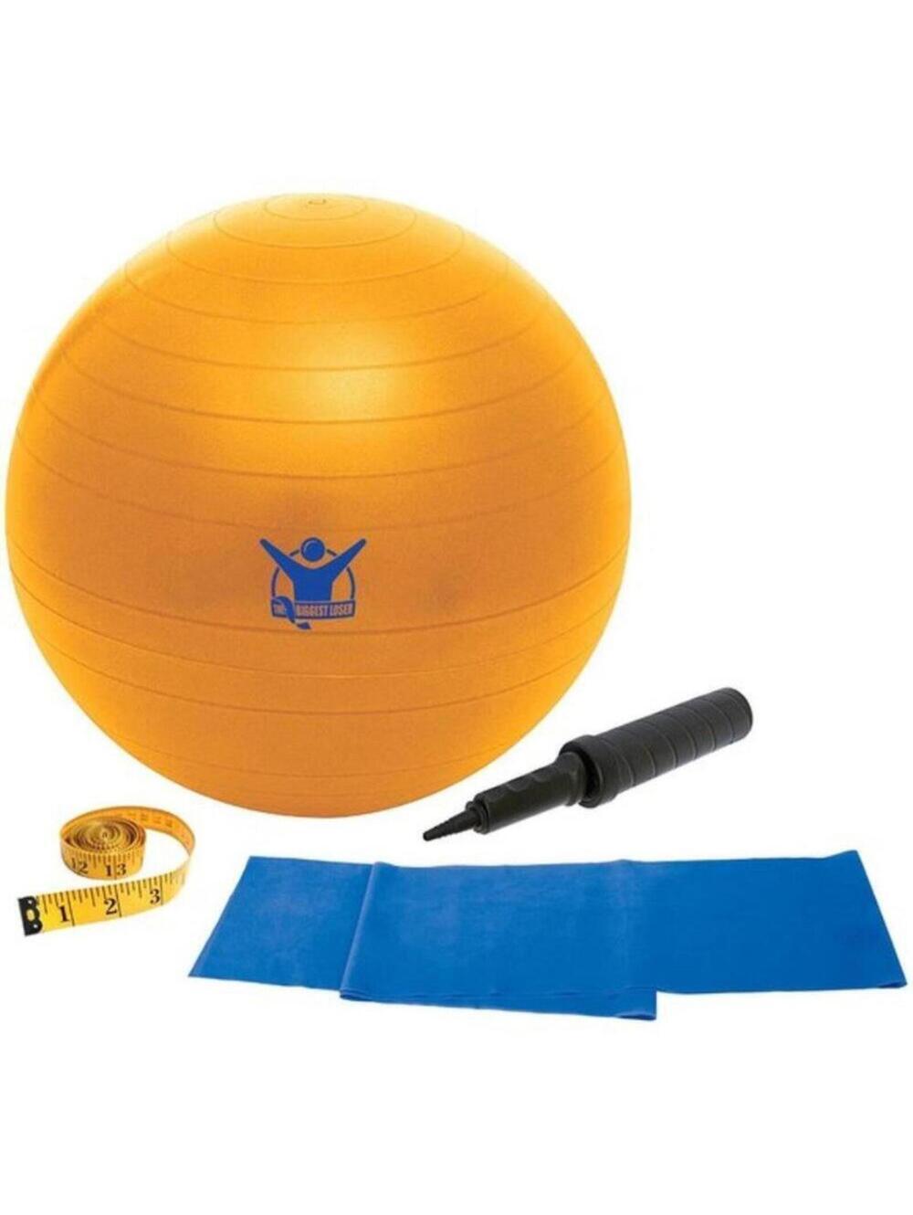 Biggest Loser Gaiam Exercise Ball Kit Small 55cm Stability Yoga Ball & Pump NEW